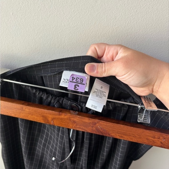 Vintage Villager Liz Claiborne two piece black outfit size M/L - Picture 9 of 11